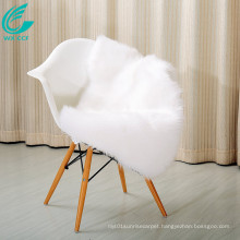 double white sheepskin faux fur furry white area rug for chairs